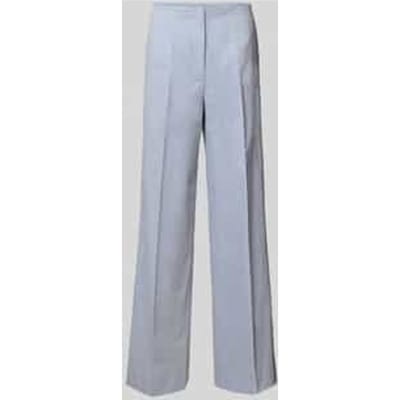 Straight leg stoffen broek met persplooien