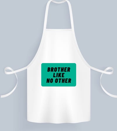 Akyol - brother like no other Keukenschort - Broer - geweldige broer - niemand anders - verjaardag - cadeau - kado - bedankje - geschenk - 82 bij 71 cm