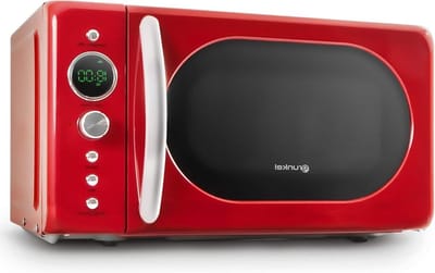20 liter capaciteit Magnetron MW-20 vintage design 5 standen ontdooi timerfunctie 700 W digitaal rood