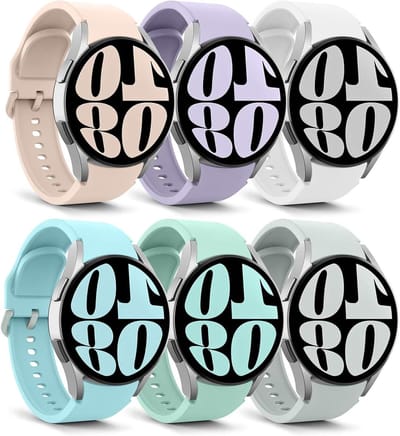 Zachte siliconen reservearmband voor smartwatches, compatibel met diverse modellen, meerkleurig, verstelbaar, 75 karakters.