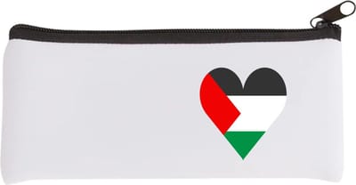 Akyol - palestina vlag hart vorm Etui - Palestina - mensen die liefde willen geven aan palestina - degene die van palestina houden - supporten - oorlog - verjaardagscadeautje - gift - geschenk - kado - 20 bij 9 cm