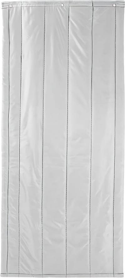 Deurgordijn - Vliegengordijn - Voor Winterisolatie en Privacy - Grijs 80 × 200 cm
