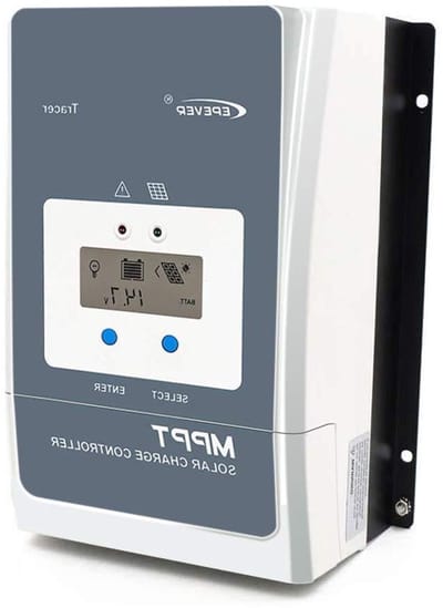 MPPT Laadregelaar - Zonne-energie Regelaar - Zonnepanelen Laden - Automatische Systeemherkenning - 50A 200V - Grijs