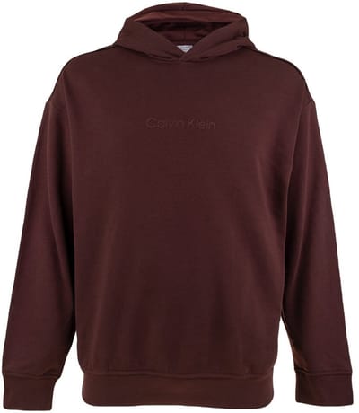 Calvin Klein heren O-hals hoodie embroided logo bruin