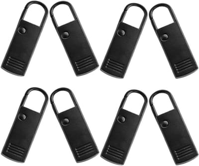 Ritsvervanging Set - Rits Accessoires - Repareer Ritsen - Afneembaar Ontwerp - 3.8cm Lengte - Zwart
