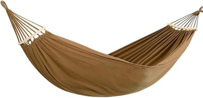 Campinghangmat - Reishangmat - Ontspannen Buiten - 300 kg Draagkracht - 190x150cm - Bruin