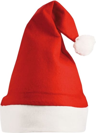 Benza Kerstmuts - Vilt - One Size - Rood