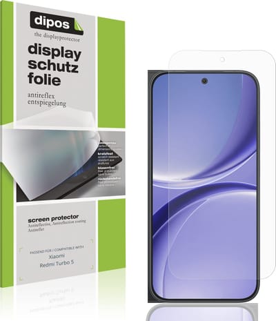 dipos – 4x Matte Beschermfolie geschikt voor Xiaomi Redmi Turbo 5 | Krasbestendige & antireflecterende Screenprotector Ultra-Thin