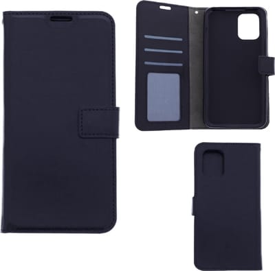 LuxeBass Hoesje geschikt voor Xiaomi Mi 10 Lite - Boekhoesje met kaartvakken - Zwart gsm hoesje - telefoonhoes - telefoonhoesjes