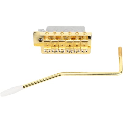 52,5 mm Tremolo Brug met Arm Zinklegering Vintage Elektrische Gitaar Brug Vervanging voor Fender Strat Stijl Gitaren Goud