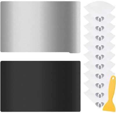 NTH products- 3D-printerbed magnetische flexibele stalen plaat - bouwplaat 150 x 95 mm - accessoires voor Elegoo Mars 3 - reinigingsgereedschap - eenvoudig te installeren - schone en droge ondergrond