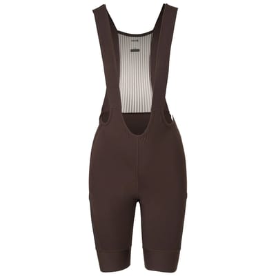 AGU Venture - Bibshort - Fietsbroek met zeem - Dames - Bruin - XS - Mesh zijzakken - Elastische bretels - 75mm manchetten