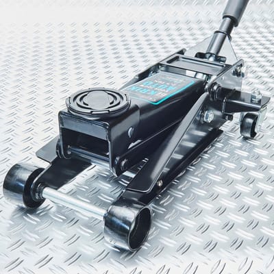 Datona® Autokrik - Hydraulische Krik voor Auto 2,5 Ton - Garagekrik met Hefhoogte 14 tot 47 cm - Snellift - met zwenkwielen en veiligheidsventiel