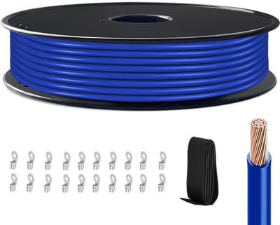 Nulleiderkabel Blauw - Fijndraadse Koperkabel - Schakelkast Installatie - VDE Getest - 50 Meter - Blauw