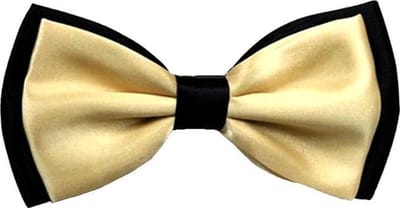 Fako Fashion® - Kinder Vlinderstrik - Vlinderdas - Duo Tone - 10cm - Goud