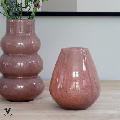 Vaas Tasman Elite | Taupe | Mondgeblazen dik glas | Ø18 x H20 cm