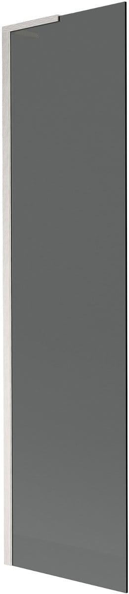 Mexen Next L badwand scherm 1-delig 50 x 150 , grafiet, geborsteld nikkel - 895-050-000-03-40-97