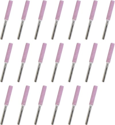 Dailygoods- Kettensäge Slijpkop 20 Stuks - Hoge Hardheidskeramiek - Slijpen/POLIJSTEN - Geschikt voor Metalen - Effectieve Warmtedissipatie - Totale Lengte 48 mm