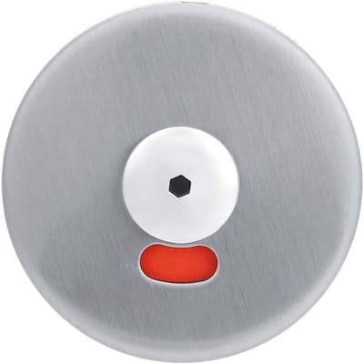 Privacy Indicator voor Badkamer met RVS Grind Lock, Geschikt voor Toiletten en Douchecabines, Makkelijk te Monteren met Schroeven