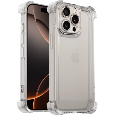 Ceezs TPU Shock Case met Camerabescherming (Transparant) Geschikt voor iPhone 15 Pro Max – Slanke en Schokbestendige Telefoonhoes met Extra Bescherming