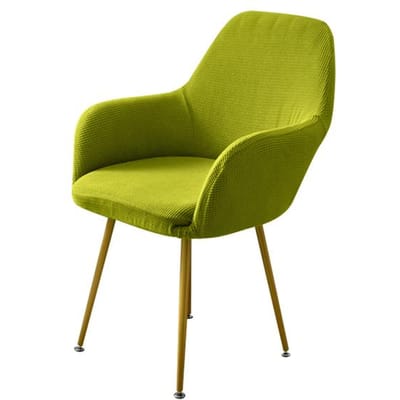 Ruitvormige Hoge Fauteuilhoes Stretch Eetkamerstoelhoezen Fauteuilhoes Anti-Slip Keukenstoelhoezen Stoelen Voor Hotel Thuisgebruik Feest One Piece groen
