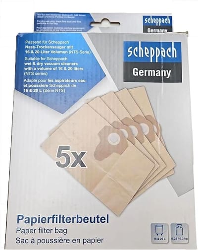 Stofzuigerzakken Papier - Papieren Zakken - Stofvrij Houden - Specifiek Model - 20 Liter - Wit