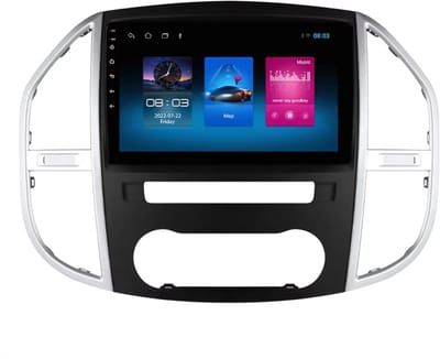 Autoradio met bluetooth - Carplay - Voor Mercedes Benz Vito W447 (2014-2021) - Geschikt voor Apple en Android - Stereo - Navigatie - Navigatiesysteem auto - 1GB 16GB