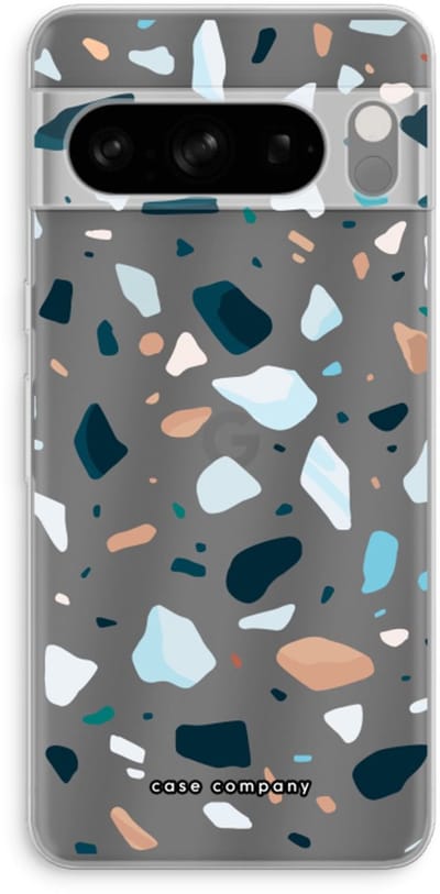 Case Company® - Hoesje geschikt voor Google Pixel 8 Pro hoesje - Terrazzo N°13 - Soft Cover Telefoonhoesje - Bescherming aan alle Kanten en Schermrand