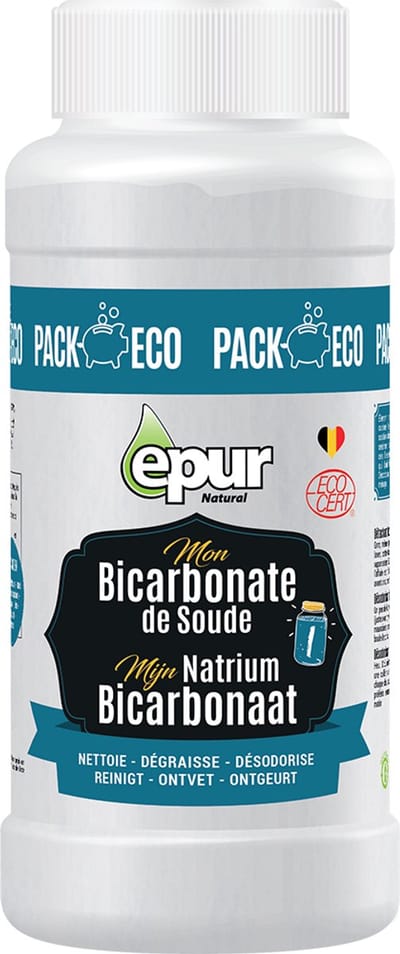 Epur - Natriumbicarbonaat - Reinigt, zuivert, ontvet - Absorbeert geuren - Ecocert - 1Kg