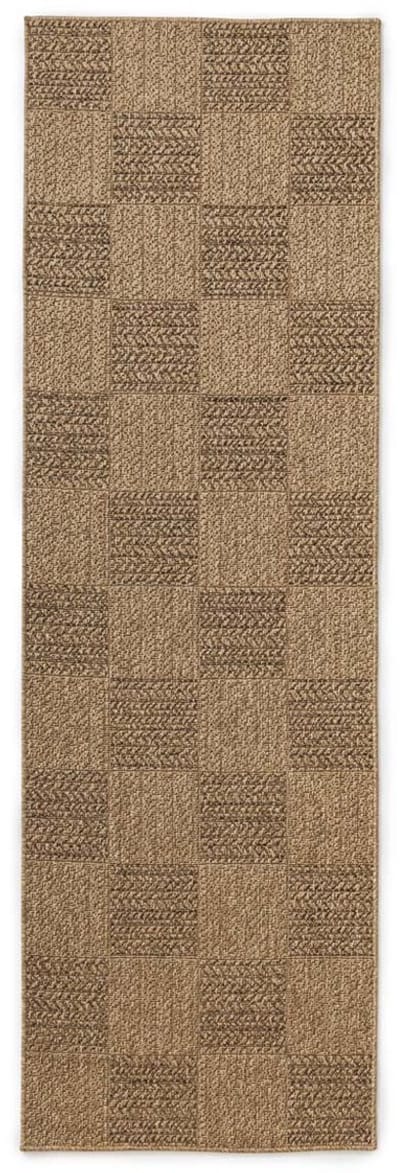 Jute balkonkleed - Cana Quadro beige 80x250