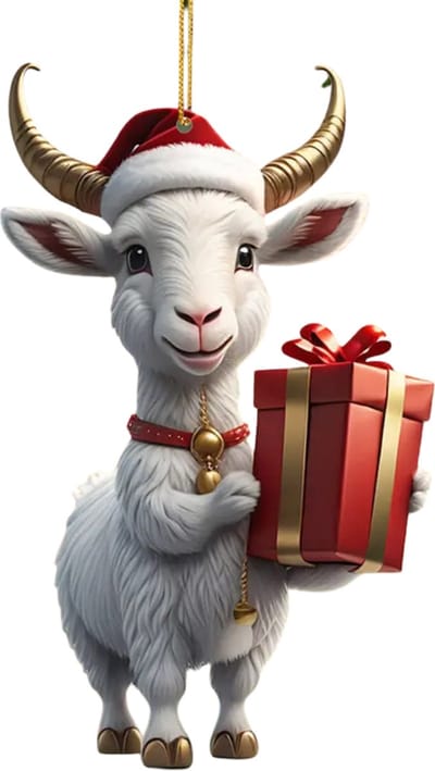 Livano Kerstballen - Kerstversiering - Acryl - Schaap - Feestelijke Decoratie - 10 Stuks