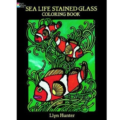 Sea Life Stained Glass Coloring Book - Hunter, Llyn