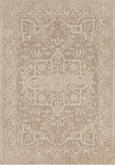 SURYA Gena vloerkleed jute-look beige - binnen en buiten