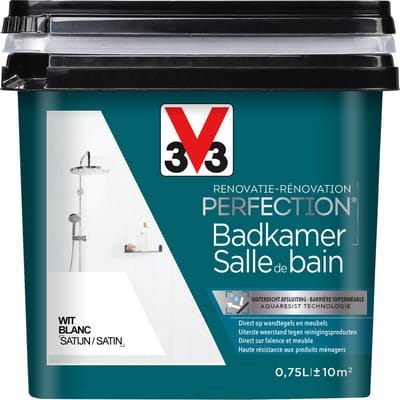 V33 Badkamerverf Renovatie Perfection Katoensluier Zijdeglans 750ml