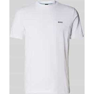 T-shirt met labelprint