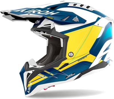 Airoh Aviator 3 Saber Blue Matt Offroad Helm - Helm