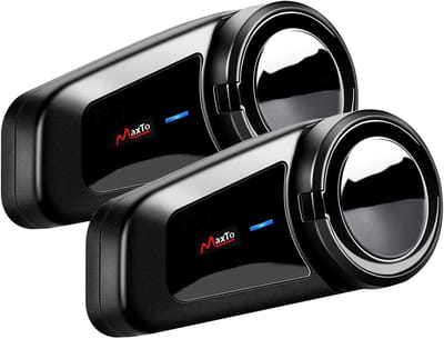 Motorhelm Communicatie - Helm Intercom - Groepsgesprekken Rijden - 1000M Bereik - 6 Rijders - Zwart