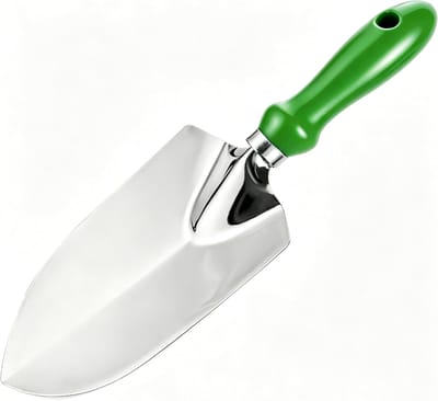 Thijox - Supersterke Tuinkoffel, Handschep van Roestvrij Staal, Roestbestendig met Ergonomische Handgreep voor Tuinieren, Wieden, Verplanten en Graven
