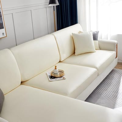 Pu lederen bank zitkussenhoezen waterdichte anti-vuile hoes stoelbeschermer hoek L-vormige bankhoes 1 /2 /3 /4 zits Normal Size (S)-1pc