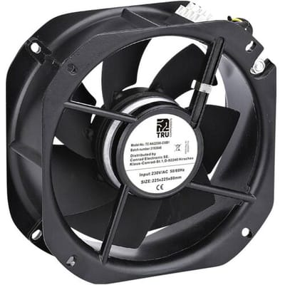 TRU COMPONENTS TC-NA22580-230B1 Axiaalventilator 230 V/AC 1150 m³/h (l x b x h) 225 x 225 x 80 mm