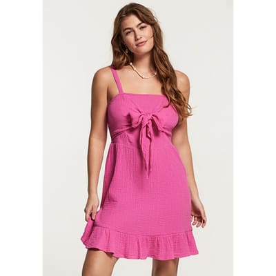 Shiwi Bora-bora Dress Mousseline Waffle Azalea Pink Size: XS | Mini Dresses Outlet | Dames | Roze