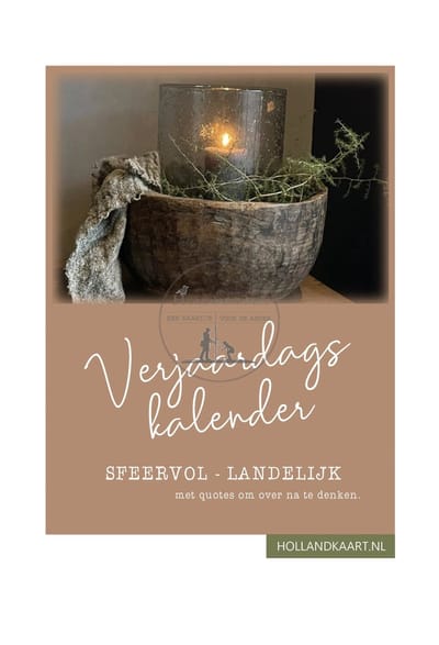Verjaardagskalender SFEERVOL - LANDELIJK