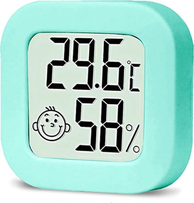 Hygrometer - Digitale Weerstation - Luchtvochtigheidsmeter - Thermometer Hygro Binnen - Inclusief Batterij en plakstrip