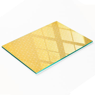 Decoratieve glazen snij- en serveerplank in stervorm voor in de keuken, 80x52 cm