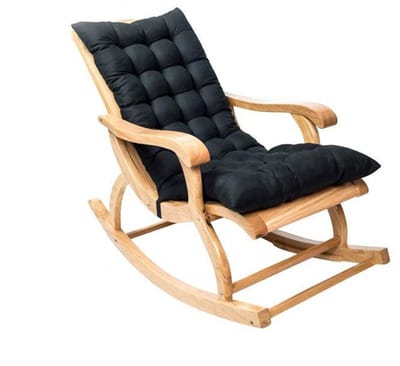 Dailygoods- Schommelstoelkussen - Hoogwaardig Polyestervezel - Antislip - Gewatteerd - 120x50x12 cm - Zacht en Comfortabel - Zitkussen