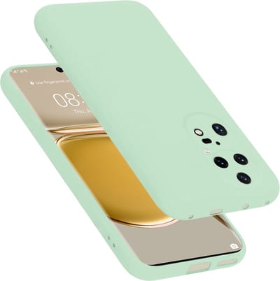 Cadorabo Hoesje geschikt voor Huawei P50 PRO in LIQUID LICHT GROEN - Beschermhoes gemaakt van flexibel TPU silicone Case Cover