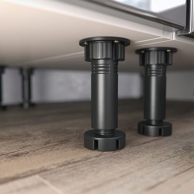 Vicco Optima Complete keukeneenheid – 270 cm zonder werkblad, greeploos Antraciet hoogglans/wit