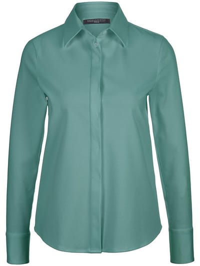 Jersey blouse 100% katoen Van Fadenmeister Berlin groen