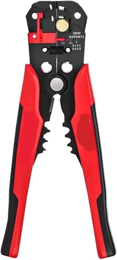 Striptang Krimp - Multifunctionele Tang - Kabels Strippen - Automatische Draadstripper - Eén Maat - Rood Zwart