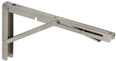 1 paar Opvouwbare Muurbeugels echt roestvrij staal (350 x 176 mm) Opvouwbare Beugels belastbaar tot 150 kg van SOTECH